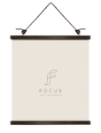 Focus Poster Hanger pähkinä 51 cm -magneettinen julisteripustin