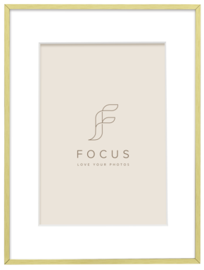 Focus Aster kulta 24x30/PP 18x24 -valokuvakehys