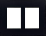 Focus musta 24x30 mustalla ytimellä kahdelle kuvalle -kollaasipaspatuuri