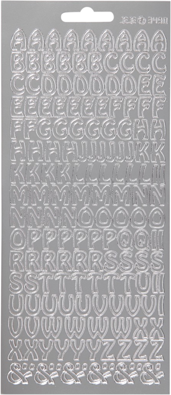 800q-02_111610 Focus hopea Letters Design 2 -kirjaintarrat