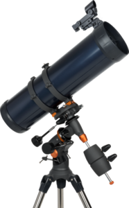 800q-02_115498 Celestron AstroMaster Reflector 130EQ -tähtikaukoputki puhelinadapterilla ja T2-Barlowlla