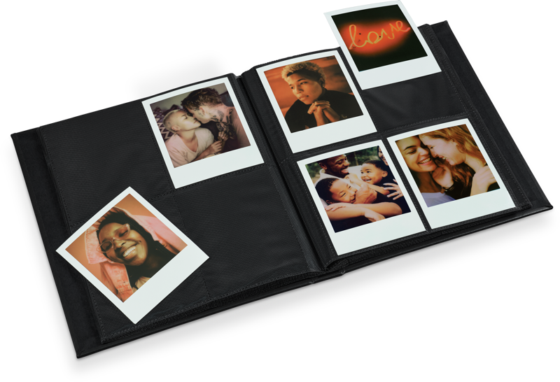 800q-02_127548 Polaroid Photo Album Large musta -valokuva-albumi