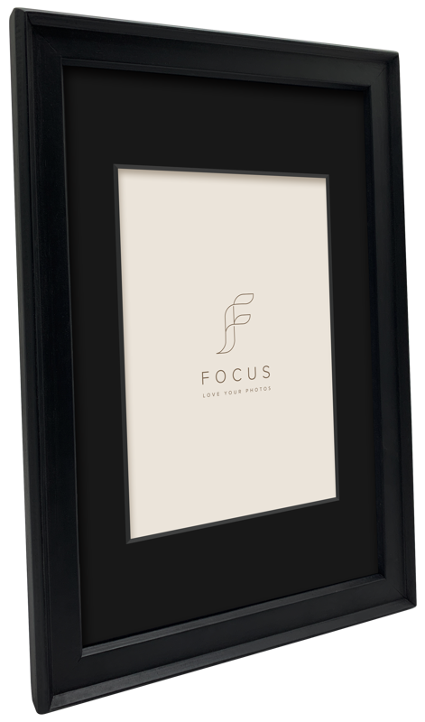 Focus Darcey musta 30x30/PP 20x20 -valokuvakehys