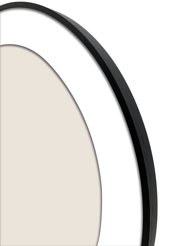 800q-03_133008 Focus Aster Round musta 46,6/PP 40cm -taulukehys
