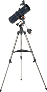 Celestron AstroMaster 114EQ-MD -tähtikaukoputki puhelinsovittimella ja kuusuodattimella