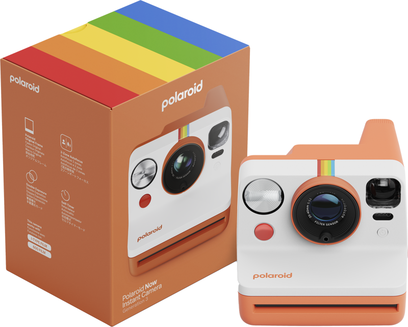 800q-05_131019 Polaroid Now Gen 3 Coral -pikakamera