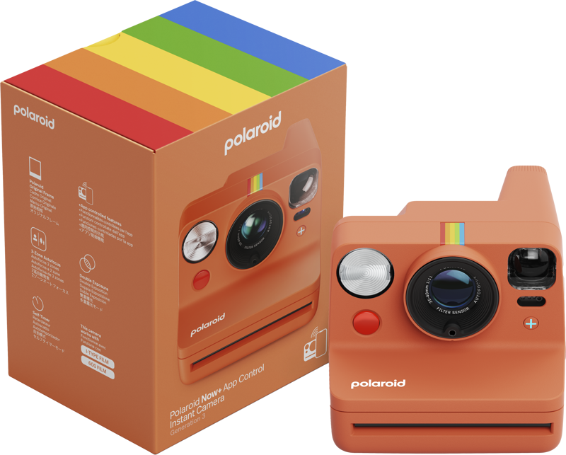 800q-05_131028 Polaroid Now+ Gen 3 Coral -pikakamera