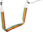 Polaroid Flat Rainbow White -kamerahihna