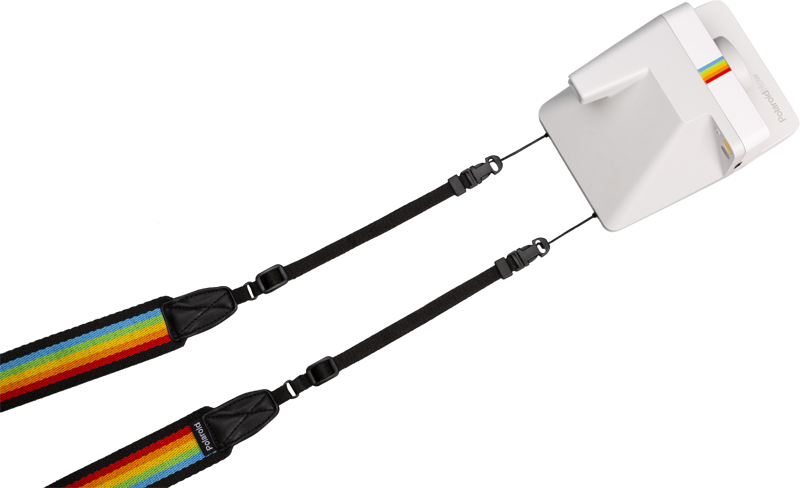 800q-21_114936 Polaroid Flat Rainbow Black -kamerahihna